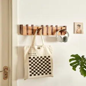 원목 벽옷걸이 피아노건반 행거 원목후크 모자걸이 벽걸이 인테리어 수납