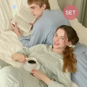 [스타필드 코엑스몰] 공용 면모달 9부 파자마 세트 _ 솔리드 ANJS26A01