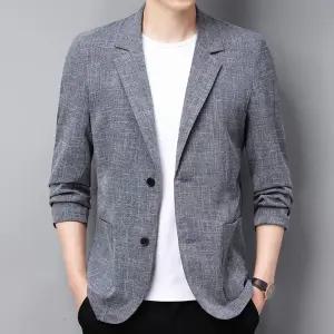 남성 썸머 재킷 중년 콤비 정장 캐주얼 얇은 오버핏 여름