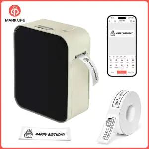마크라이프 P15 휴대용 열전사 프린터 미니 라벨 메이커 잉크 없는 자가 접착 인쇄기 스티커 라벨링 기계