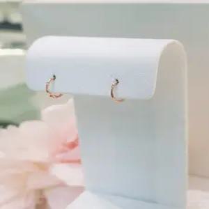 미니골드 14K [THANK YOU][홀린데이] 베이직 실 링 귀걸이 8mm MEM16699