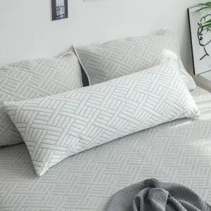 화이트 냉감 긴베개 40x100 여름 듀라론 바디필로우