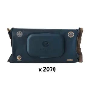 앙블랑 아기물티슈 80평량 그랜드 네이비 캡형 70매 20팩