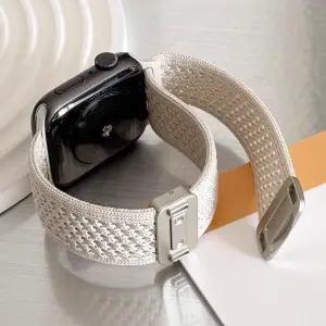 애플워치6 호환 마그네틱 스트랩 니트 나일론밴드 시계줄 40mm 44mm