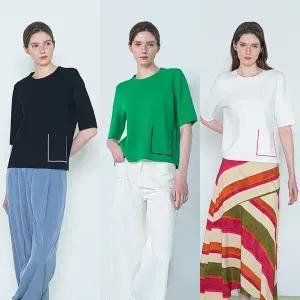 이상봉에디션 에센셜 포켓 니트 1종