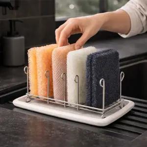 수세미거치대 물받침 트레이형