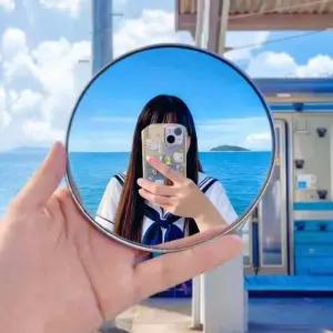 모든 휴대용 셀카 볼록거울 원형 촬영 미러 여행 감성 사진 소품 인생샷