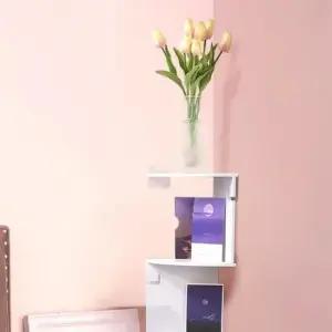 [SBD] 모서리 수납 모던수납선반 코너장 조립 선반 부착식 벽걸이