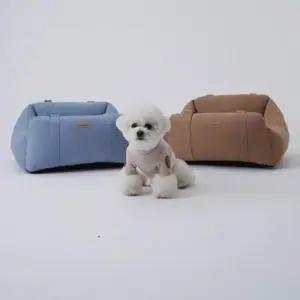 애견차량쿠션 강아지 손잡이 카시트 대형 애견 차량 외출 방석 1P