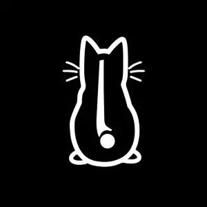 고양이 디자인 자동차 뒷유리 스티커 포인트 장식 소품 WFLOOSJ