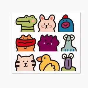 차량용 귀여운 캐릭터 스티커 스크래치 방지 커버 WFLN1Q7