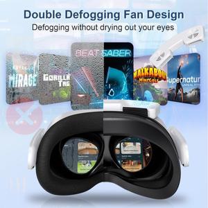 Meta Quest 3S 페이스 패드 용 마스크 커버 Oculus 악세서리 냉각 팬이있는 땀 방지