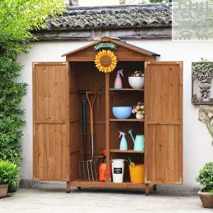원목 야외 수납장 캐비닛 실외 창고
