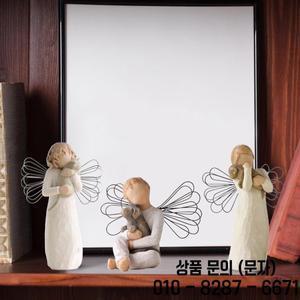 버드나무 편안함의 천사 우정의 수지 장식품