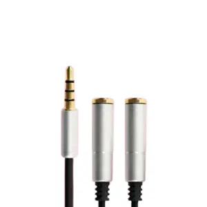 핸드폰 이어폰 케이블 2분배 4극 30cm