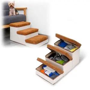 강아지논슬립계단 강아지 침대 쇼파 계단 애견용품 펫스텝 발판수납함