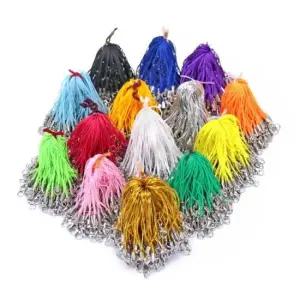 고리형 칼라고리줄 핸드폰줄 대용량-약100개 휴대폰줄