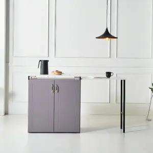 [인터데코]좁은공간 인출식 확장형 수납 식탁 조리대 P0000BNF