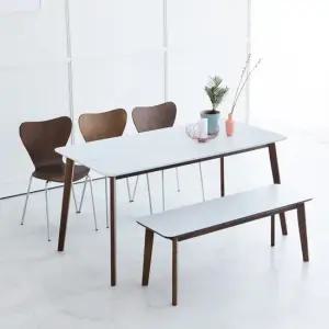 스칸디 위너 1600 1800 6인 세라믹 식탁세트 벤치형)