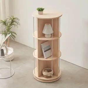 [비앙스] VONI 편백나무 원형 회전책장 3단