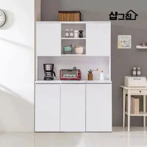 아트 홈카페 수납장 다용도 주방 렌지대 카페장 세트 1200