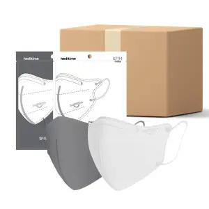 KF94 힐타임 브이핏 새부리형(2D) 마스크 개별포장(1매입)×100매 의약외품 국내산
