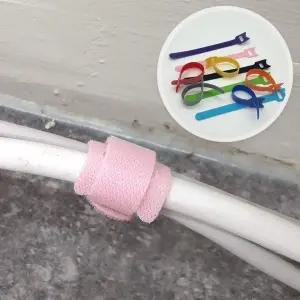 T형 선정리 찍찍이타이 고정스트랩 10P