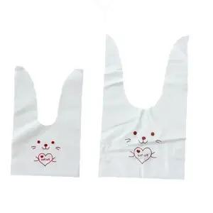 귀여운 토끼 캐릭터 비닐 포장백 어린이 간식 선물용 답례품 파티용품 소분백