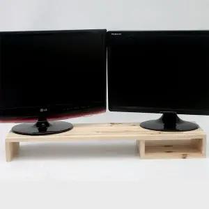 우드밀리 삼나무 원목 800 와이드 BOX 모니터 받침대