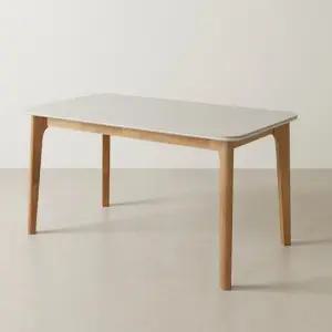 스코나 클라시 포세린 세라믹 원목 1400 4인 식탁 테이블