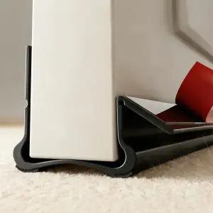 36인치 문 아래 드래프트 스토퍼 바닥용 문용 웨더 스트리핑 소리 추위 습기를 위한 자동 접착 도어 씰블랙