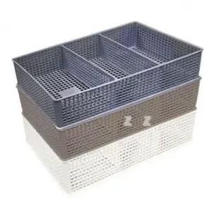 (옵션 색상랜덤)수납함 정리함 수납 박스 바스켓 소품함 랜덤 3칸