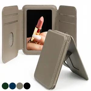 맥세이프 트리폴드 3단 접이식 가죽 카드 4장 수납 지갑 거울 미러 월렛