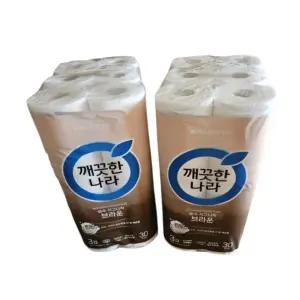 깨끗한나라 순수시그니처 화장지 브라운 30m 30롤 2팩