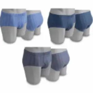 남성 패턴줄무늬 드로즈 3종 남자삼각팬티세트 남성팬