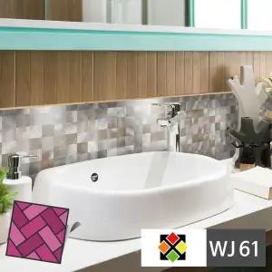 두께4T 스티커타일 WJ61 메탈혼합무늬 데코타일