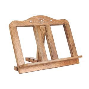 어버이날 선물 나무 요리책 스탠드 레시피 북 홀더 - 조절 가능하고 접이식 독서 / 주방 사무실 책상 워크숍