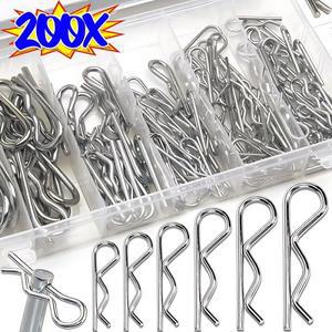 R형 스프링 코터 핀 M1 M1.2 M2 금속 스틸 웨이브 모양 클립 클램프 헤어 트랙터 자동차 패스너용