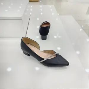 [탠디]by미셸 원단,소가죽소재 안쪽 트임 3cm굽 여성 펌프스 구두 123029 cc5_CC