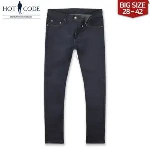 [핫코드]남자 청바지 스판 빅사이즈 생지 데님진, HC3022