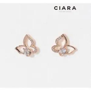[씨아라][귀걸이 목걸이 팔찌SET] CIARA 14K Chieri 하프샤이닝 버터플라이