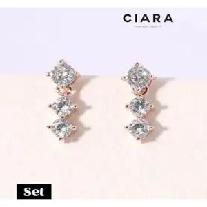 [씨아라][귀걸이 목걸이SET] CIARA 14K Riomaggiore 쓰리캐럿