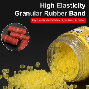 미끼고무줄 FR1세트 웜베이트 클립 낚시용 손 묶은 고무줄 펠릿베이트 붕대 미끼 고무링