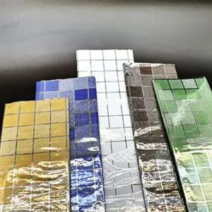 주방 방수 오염방지시트지 파랑 타일 벽스티커