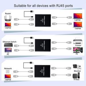 RJ45 분배기 1 in 2/3/4 Out 네트워크 1000Mbps 어댑터 기가비트 변환기 인터넷 이더넷 8P8C 확장기 플러그