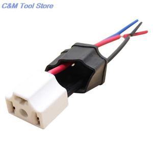 자동차 차량용 호환 헤드 랜턴 캡 라이트 전구 램프 하네스 소켓 플러그 H4 9003 세라믹 와이어 배선