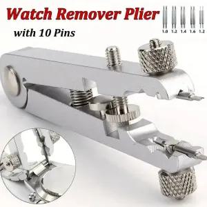 시계줄조절 6825 시계 스트랩 알루미늄 합금 수리 제거 10 핀 밴드 스프링 바 플라이어 팔찌 리무버 V 자형