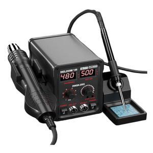 열풍 납땜 인두기 용접 수리용 디지털 툴세트 용접기 휴대폰 납땜기 디스플레이