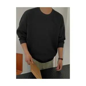 코아픽샵 빈티지 가을 오피스룩 캐주얼 남자 맨투맨 라운드 키작남 꾹3