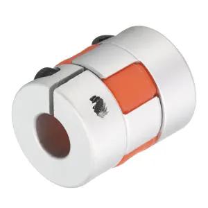 uxcell 알루미늄 플럼 샤프트 커플링 6mm 보어 L25xD20 유연한 커플러 조인트 기계 및 서보 스텝 모터 팩